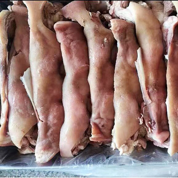 魅弧鲜【无骨去毛半成品猪脸肉】鲜冻去骨猪头肉卤菜货食堂饭店食材