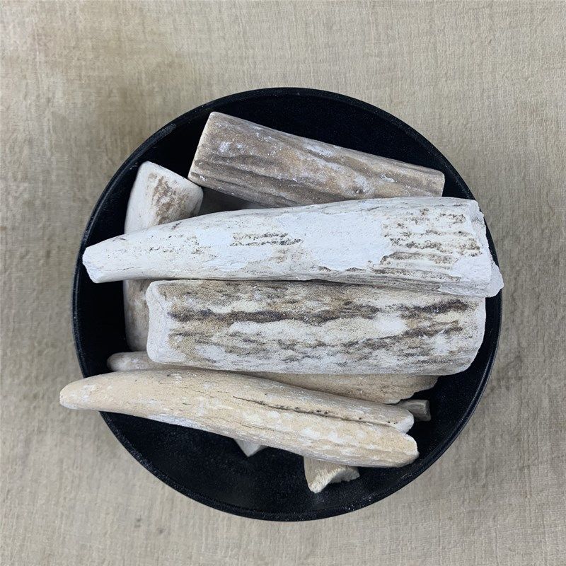 鹿角霜中药材500克马梅花鹿鹿角双 鹿角尖霜 另有鹿角霜粉古琴 100g