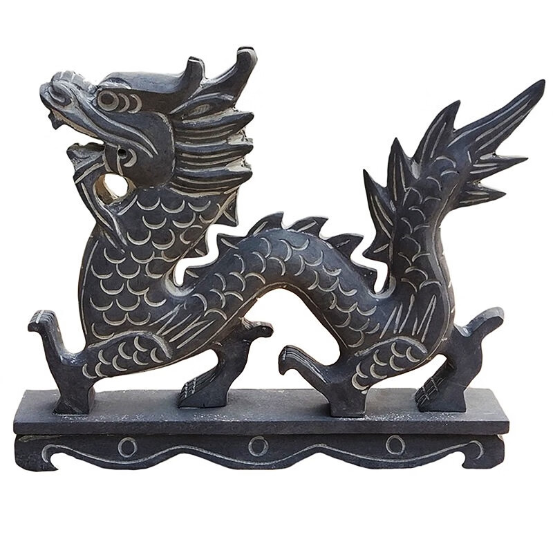 奥琅石苑青石龙摆件石雕龙庭院石龙招财生肖龙天然石头雕刻龙凤呈祥