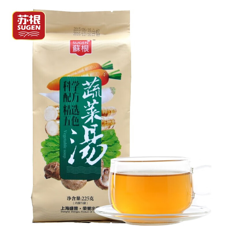 享受健康,尝试苏根五行蔬菜汤225g养生茶