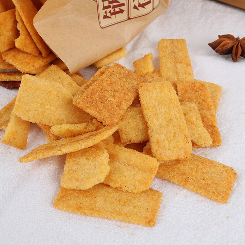 星润嘉老锅巴焦糖牛肉麻辣火锅味脆锅巴玉米小米 黄豆风味零食 焦糖
