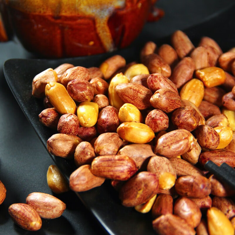 第一楼开封五香花生米无壳盐水烤熟育花大新花生米袋装送礼下酒菜食品