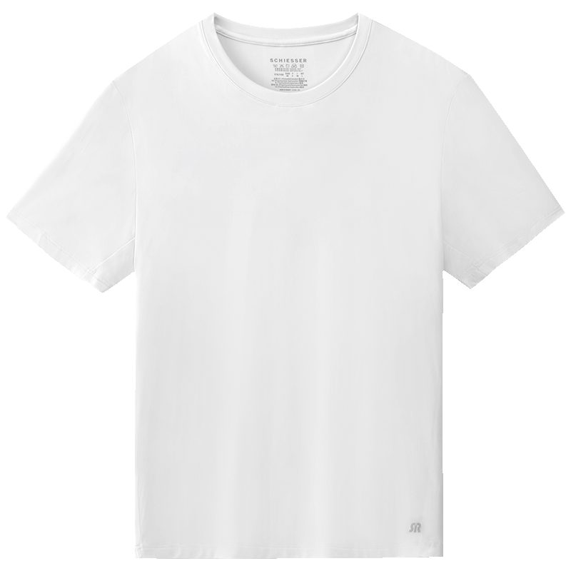 Schiesser舒雅男士居家上衣莫代爾BECOVER系列圓領(lǐng)睡衣家居上衣E5/21315M 淺灰色7903 L