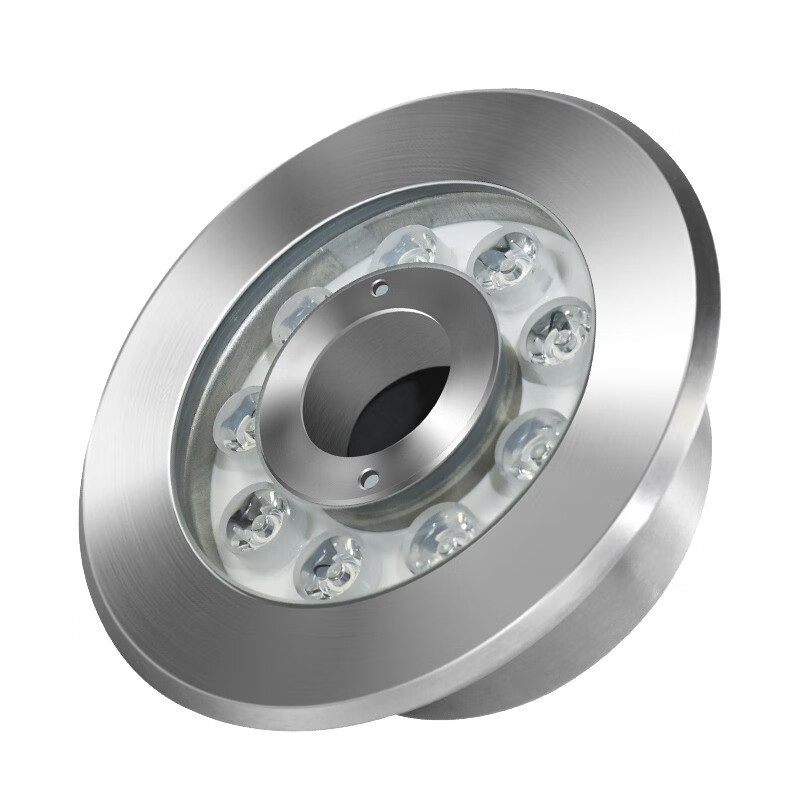 贝工 led全不锈钢喷泉灯 户外广场水池喷泉中孔圆形涌泉灯 ip68 12w