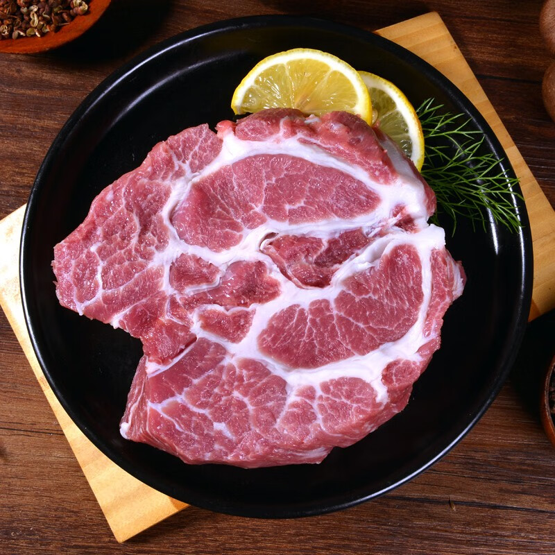 金锣黑猪猪梅花肉400g 猪梅肉猪梅条肉猪肉脯原料 国产猪肉冷冻 400g*5袋