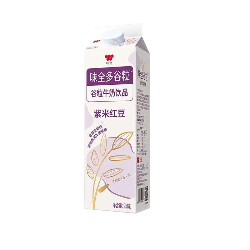 味全低温奶-多谷粒红豆紫米牛奶饮品950g价格历史走势和口感评测