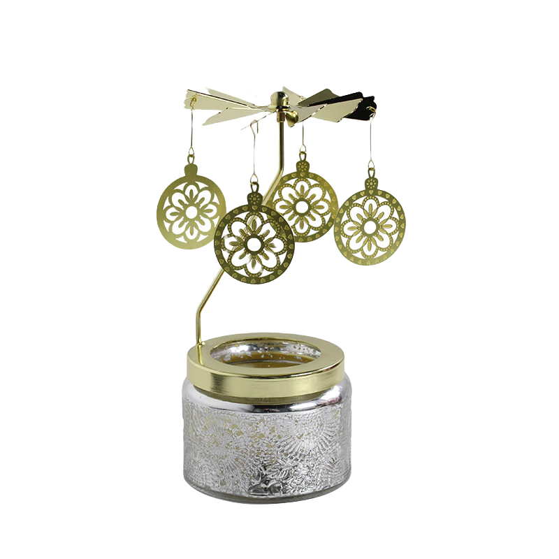 Voluspa香薰蠟燭室內(nèi)安神助睡眠香氛走馬燈生日禮物臥室薰衣草結(jié)婚新年 法國(guó)杜松與薰衣草 燭臺(tái)隨機(jī)發(fā)