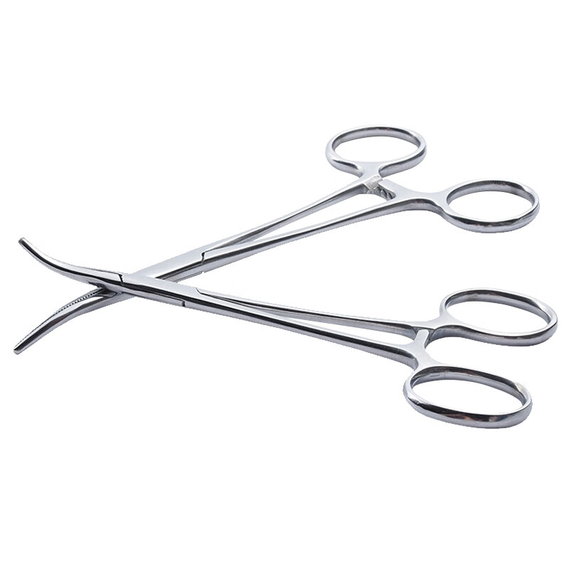 兰诗(lautee)ws6011不锈钢止血钳直弯头持针钳镊子夹拔罐钳宠物拔毛钳