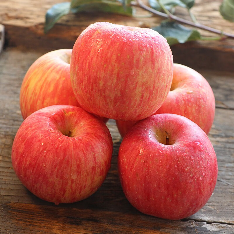 烟台红富士苹果5斤 时令新鲜水果生鲜 大果(果径约80-85mm) 新鲜苹果