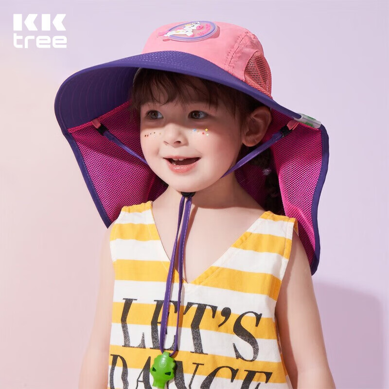 kocotreekk树儿童帽子防紫外线大帽檐夏宝宝遮阳帽男童女童渔夫太阳帽卡通怎么样,好用不?