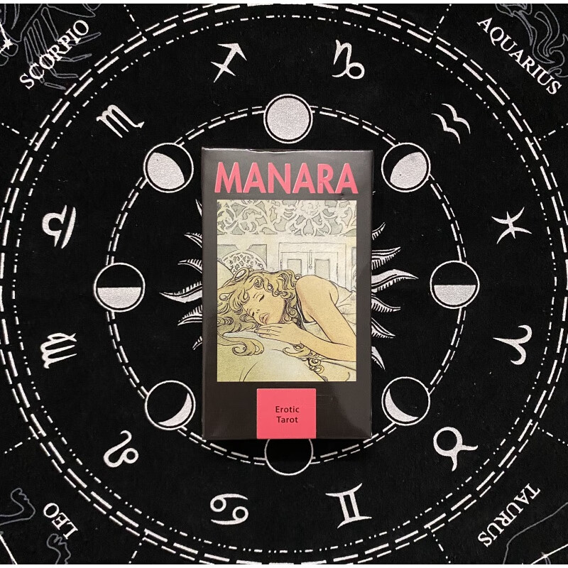 沁漫海tarot of manara 通灵之战朱莉王 米洛马纳拉塔罗牌卡牌 红色