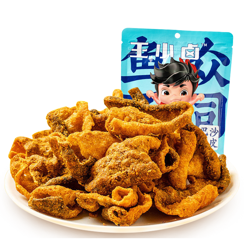 王小卤-川香麻辣鱼皮35g肉干肉脯，网红休闲海鲜零食推荐|查肉干肉脯商品价格的App哪个好