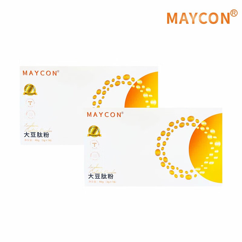 MAYCON大豆肽 小分子活性肽补充营养 蛋白质氨基酸 16瓶礼盒瓶装送礼佳品 大豆肽*2盒