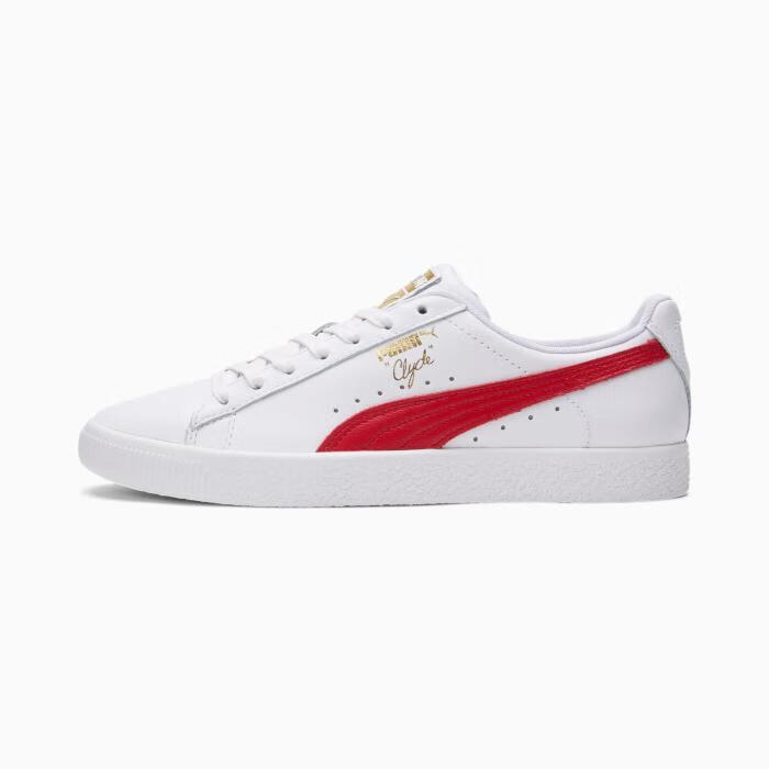 彪马(puma)男鞋休闲鞋cl yde低帮系带经典舒适简约日常364669 wht