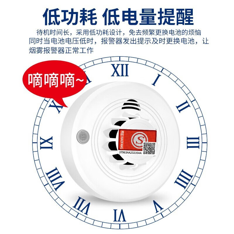 立可安物联网烟雾报警器WiFi烟感报警器商用家用手机远程电话通知报警 烟雾报警器（经济款）