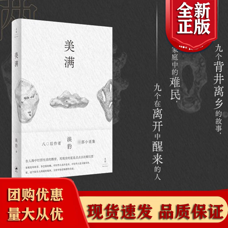 全新 美满 淡豹著短篇小说集收录九个短篇小说 人性解读美满生活的