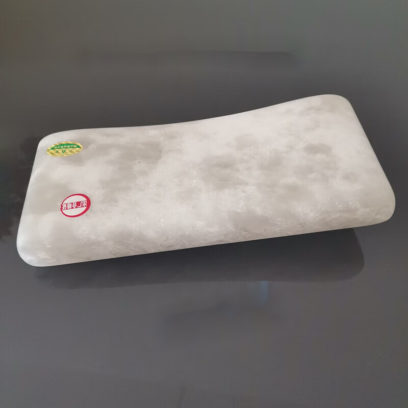米向玉石枕 石膏枕头颈椎枕天然寒水石枕硬枕礼品佳选 平面枕大号
