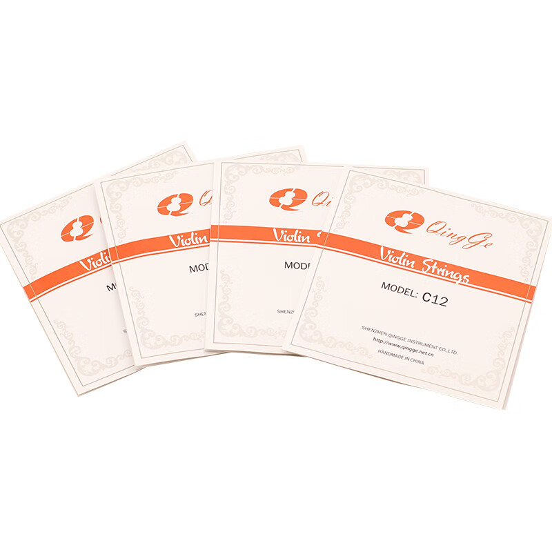 青歌c12小提琴弦小提琴琴弦中软合金钢丝绳弦套弦套弦练习考级 c12小