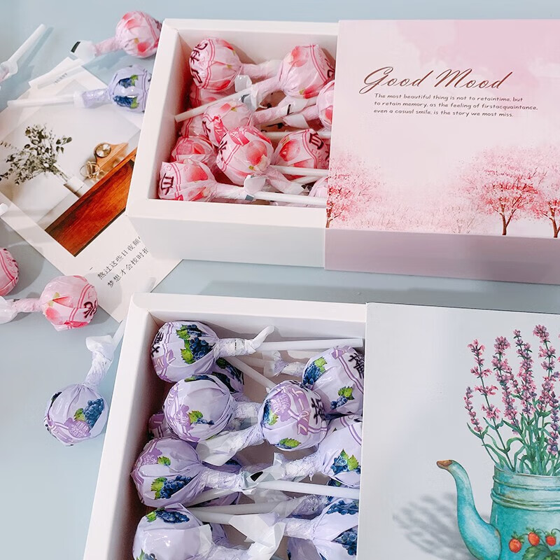 维霆教师节白桃棒棒糖可爱糖果清新水果味 老师高颜值花束小零食 白桃