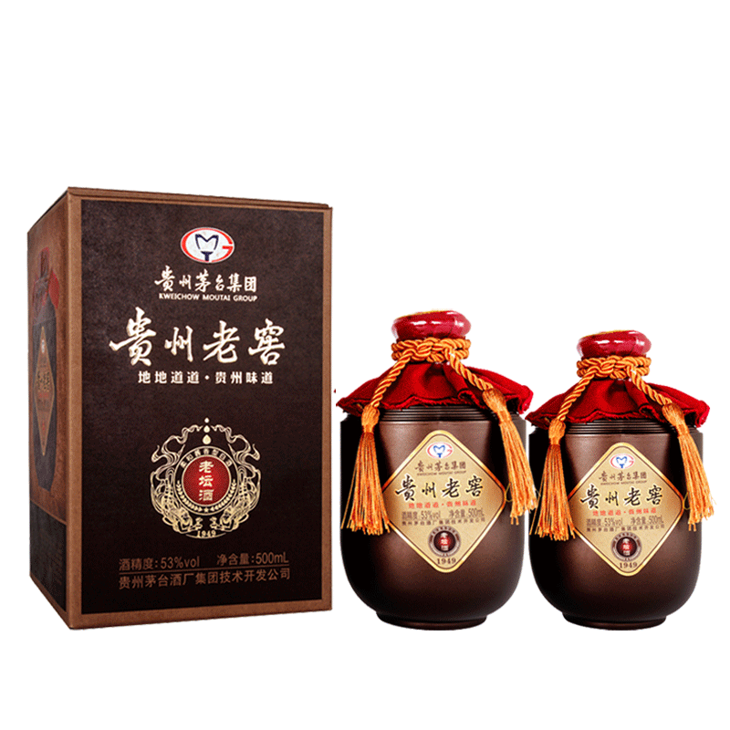 贵州贵州老窖老坛酒匠工壹号53度酱香型白酒 老坛酒500ml*2瓶