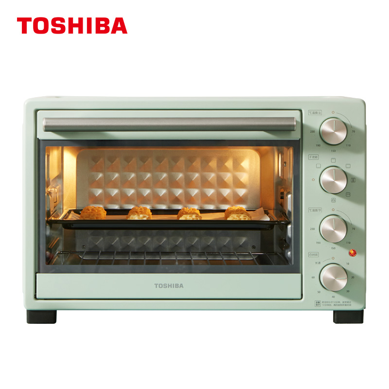 东芝 TOSHIBA 电烤箱 家用 多功能大容量360度旋转专业烘焙烤箱ET-VD6350 35L