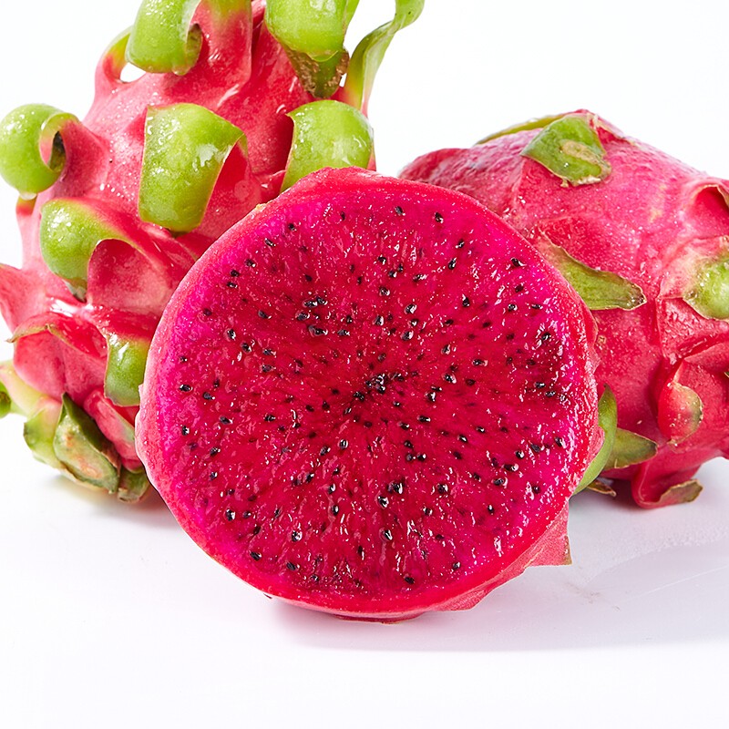 地栽苗黄麒麟火龙果树苗白水晶火龙果苗四季结果 红皮红肉3年苗3颗