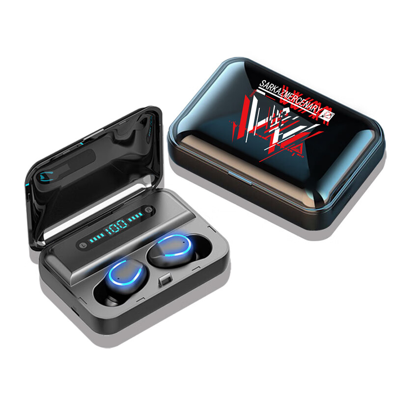 搭啵兔明日方舟蓝牙耳机 明日游戏周边方舟无线蓝牙耳机W干员印象礼物 W干员白-数显充电仓蓝牙耳 标准