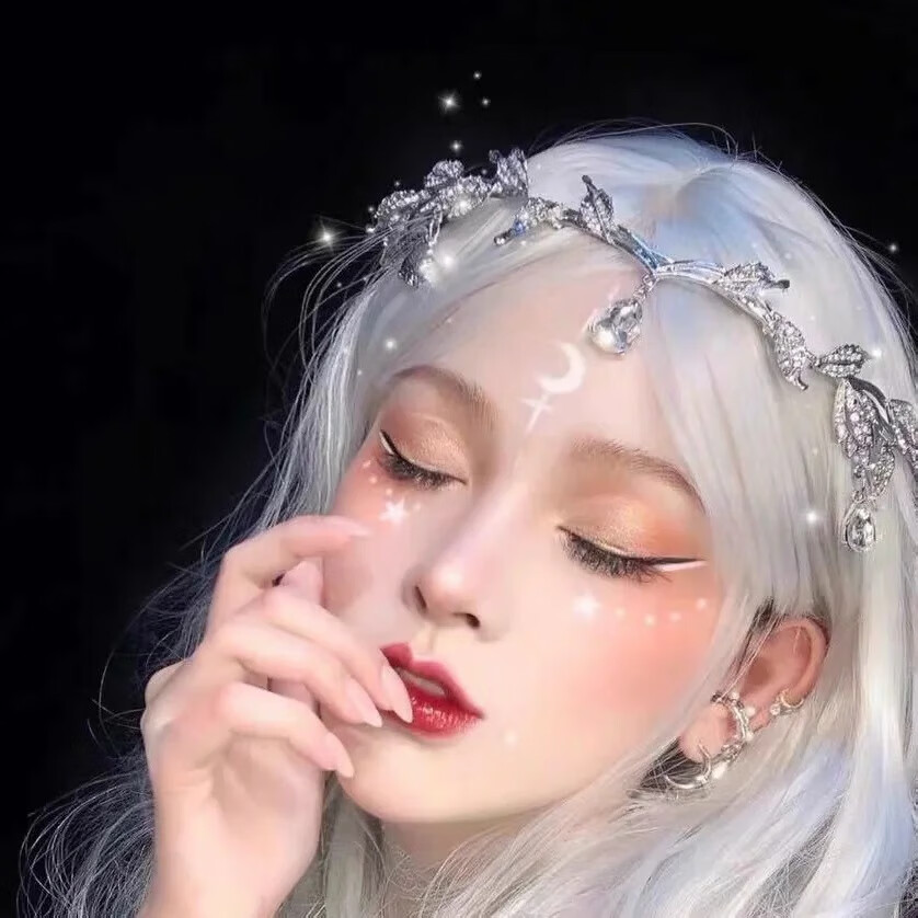 酷奇象baby同款超仙精灵额饰网红直播眉心坠新娘造型头饰生日写真饰