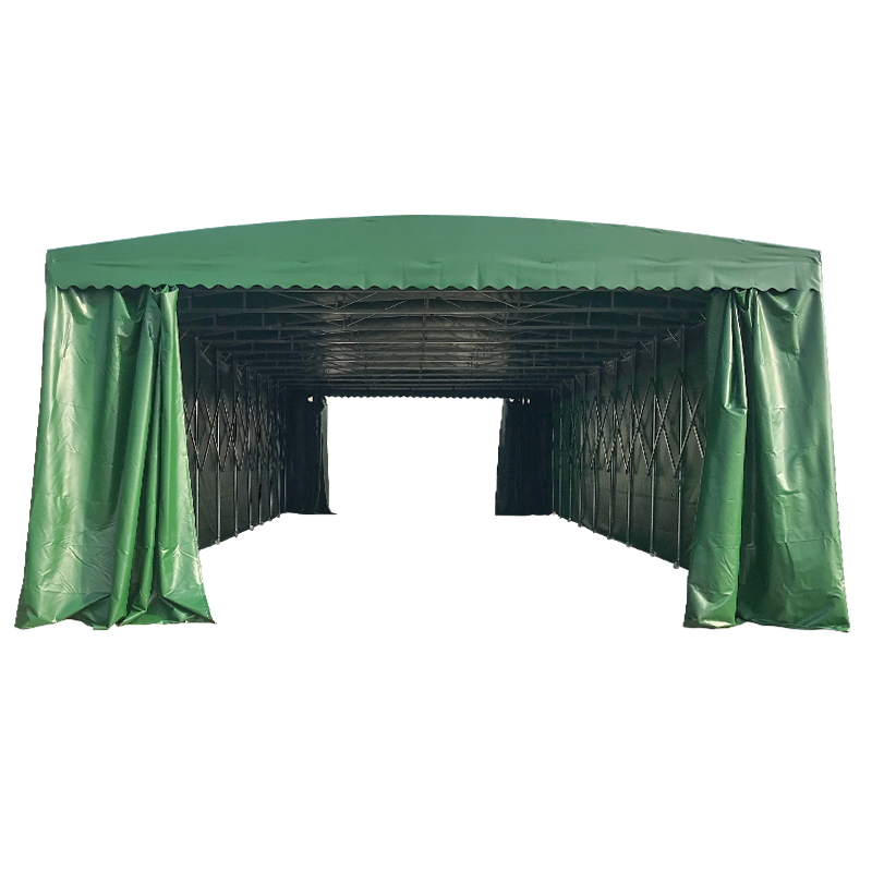 大型遮阳棚收缩蓬仓库帐篷推拉伸缩移动雨棚大排档烧烤停车宵夜棚 大