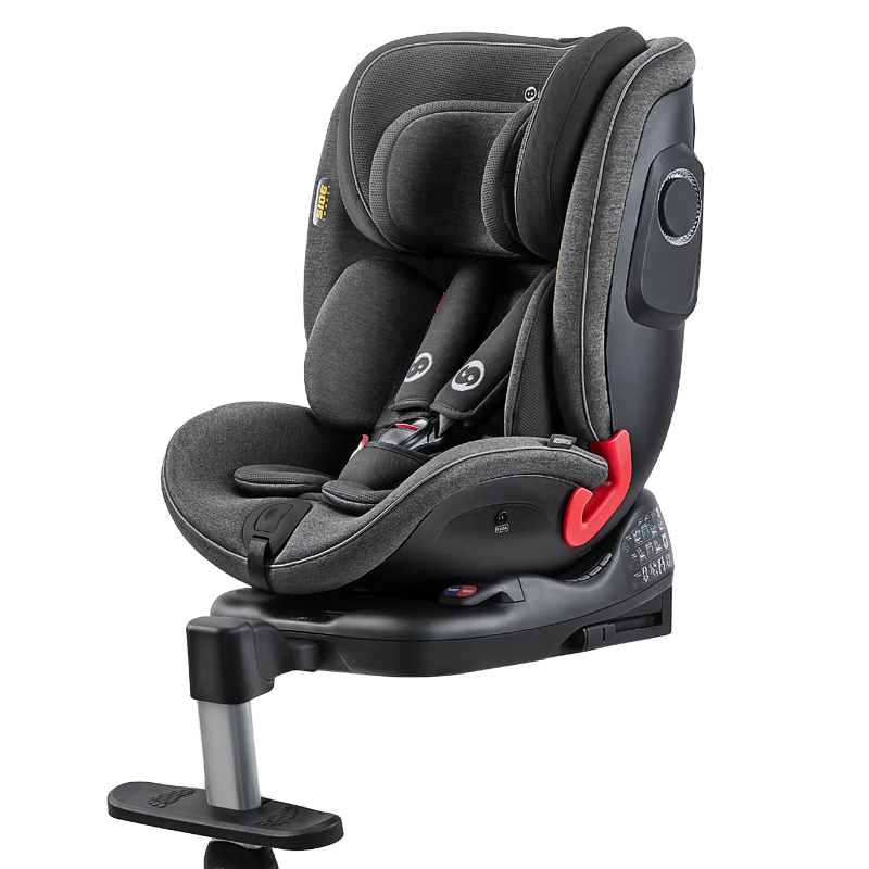 路途乐(Lutule)汽车安全座椅儿童0-12岁支撑腿isofix双向安装途趣可坐躺途趣升级智能款曜石黑100037060772