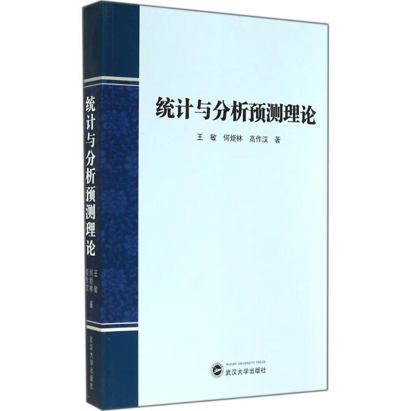统计与分析预测理论 王敏 作 书籍