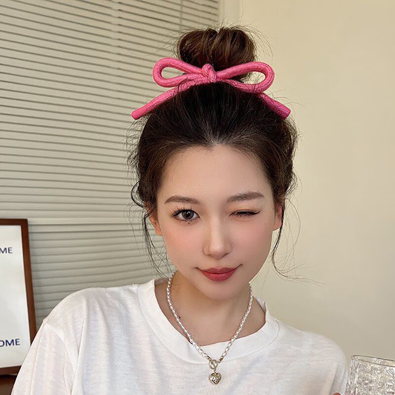 弥俏蝴蝶结大肠发圈头绳女甜美可爱丸子头橡皮筋扎头发绳少女心皮圈