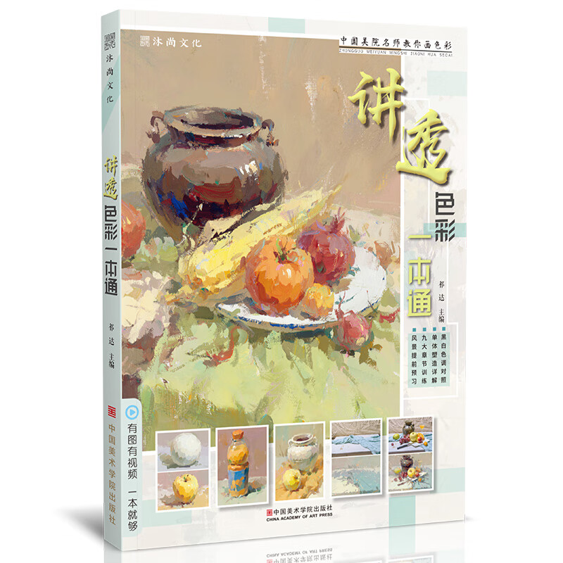 讲透色彩静物一本通 2020水粉画美术绘画教程书籍教学材色稿色调练习