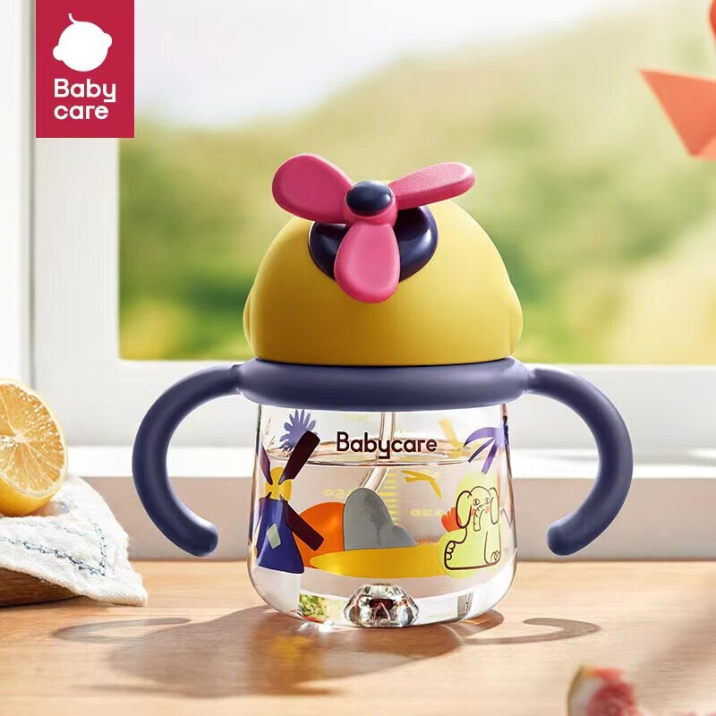 bc babycare【风精灵系列】婴儿学饮杯吸管杯宝宝幼儿园吸管杯耐摔水杯鸭嘴杯 风精灵吸管杯260ml-帕洛米小岛属于什么档次？