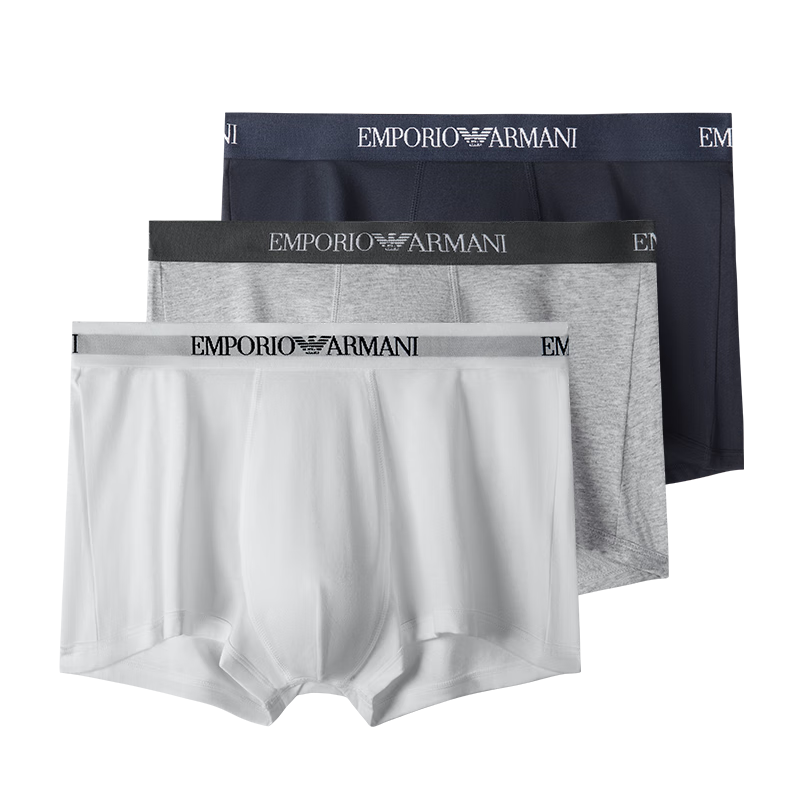 ���ڲ�����EMPORIO ARMANI�����ᴿ����ƽ���ڿ�3����װ���׻�ɫL 238Ԫ