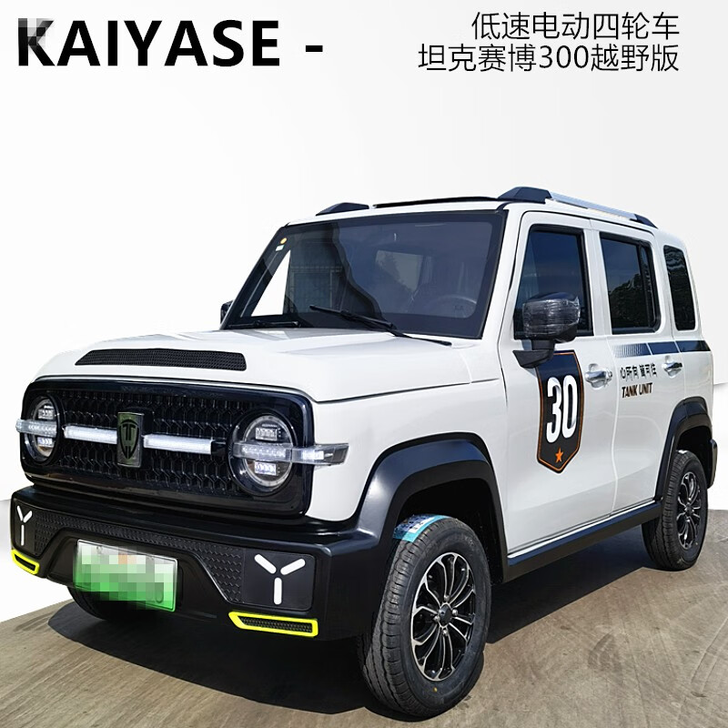 新能源电动汽车老人家用乘用越野吉普锂电瓶四轮车油电全封闭代步车