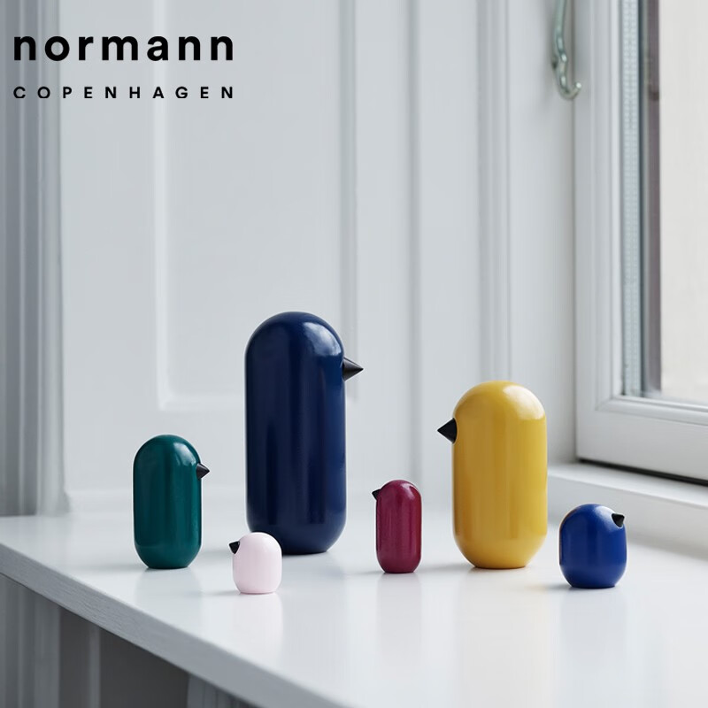 normann copenhagen【进口丹麦品牌】炫彩板小鸟摆件littlebird 摆件