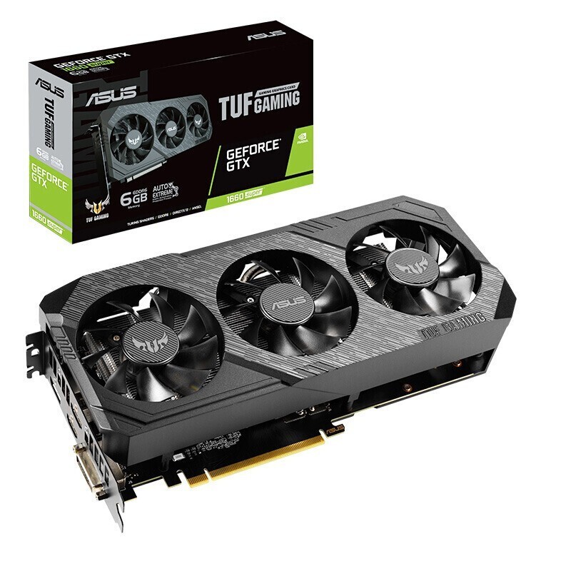 华硕ROG GeForce GTX1660/1660 SUPER电竞游戏组装电脑主机独立显卡 华硕 TUF3 GTX1660S-O6G