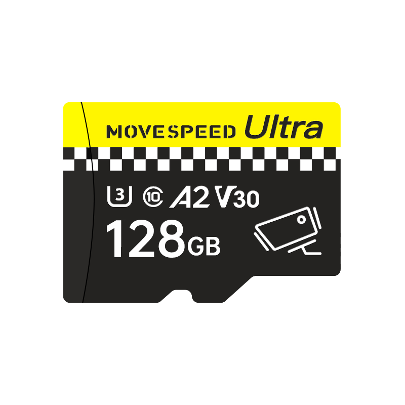 移速（MOVE SPEED）128GB TF（MicroSD）存储卡 行车记录仪内存卡高速监控摄像头小米U3 V30相机储存卡 读速100MB/s