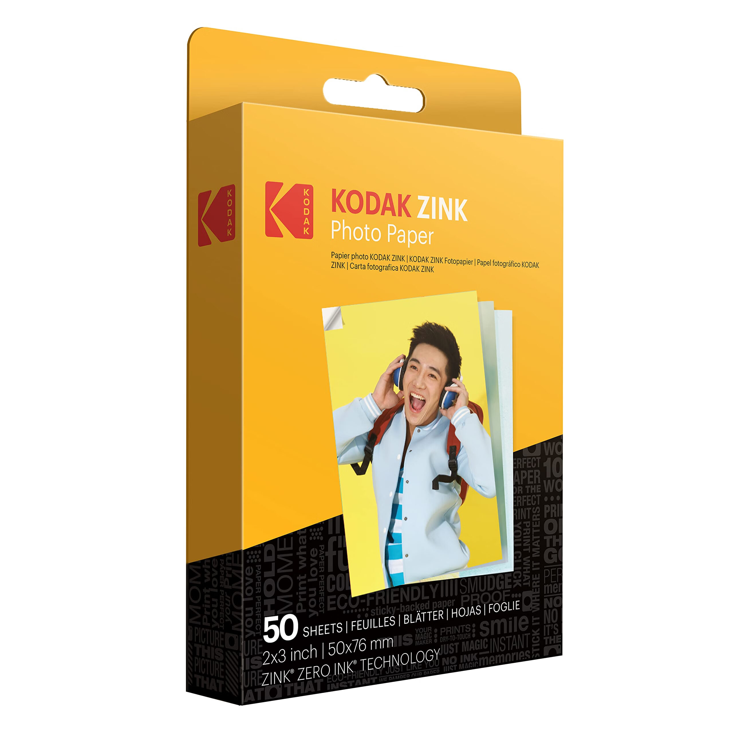 KODAK 柯达 高级Zink照片纸 与Kodak Smile、Kodak Step、PRINTOMATIC兼容 2英寸x3英寸 50张