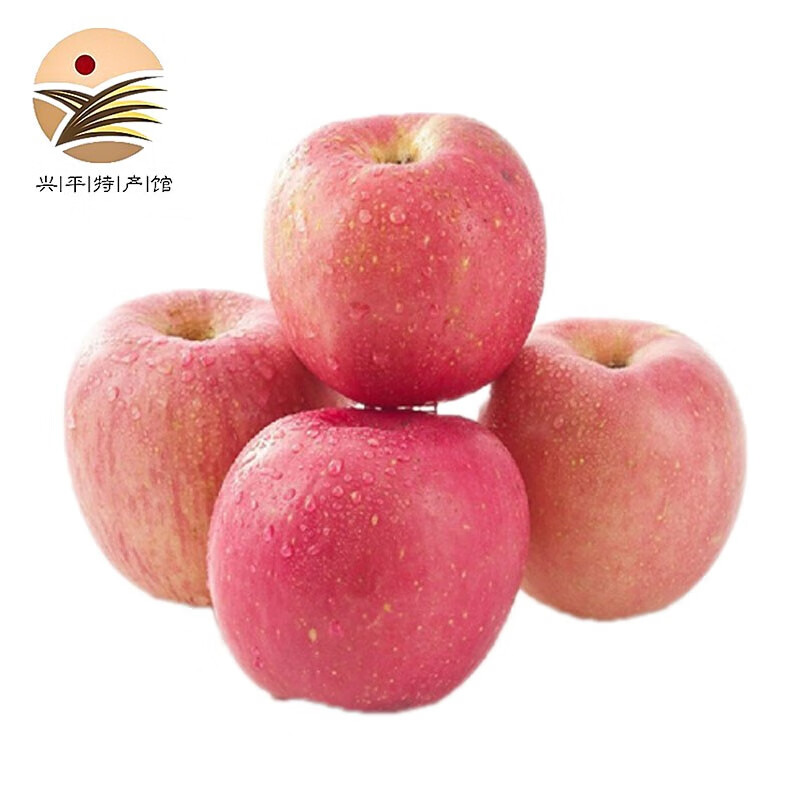 红富士苹果整箱10斤装苹果膜袋富士 脆甜多汁苹果 新鲜水果 带箱约9.5-10斤果径75-80mm