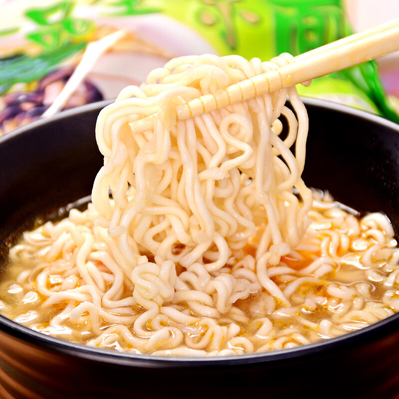 四洲素方便面即食全素面汤面袋装香菇野菜多口味不入五辛素食食品