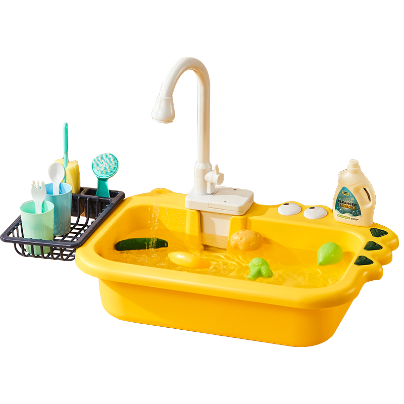 Dimoarch 迪漫奇 儿童洗碗机玩具电动出水洗碗洗菜池玩水过家家厨房玩具洗碗台