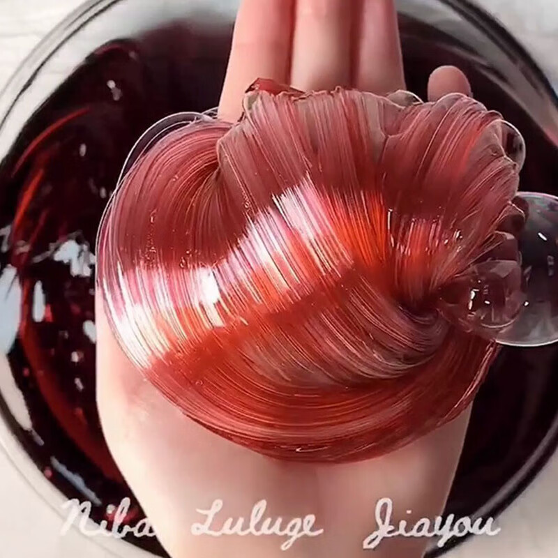 乐玩具少女心泥气泡胶史莱姆极限起泡胶解闷 车厘子 120ml港式盒 礼品