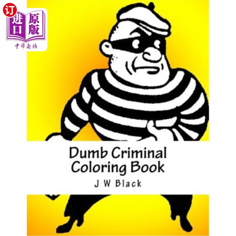 海外直订dumb criminal coloring book 哑巴罪犯画册