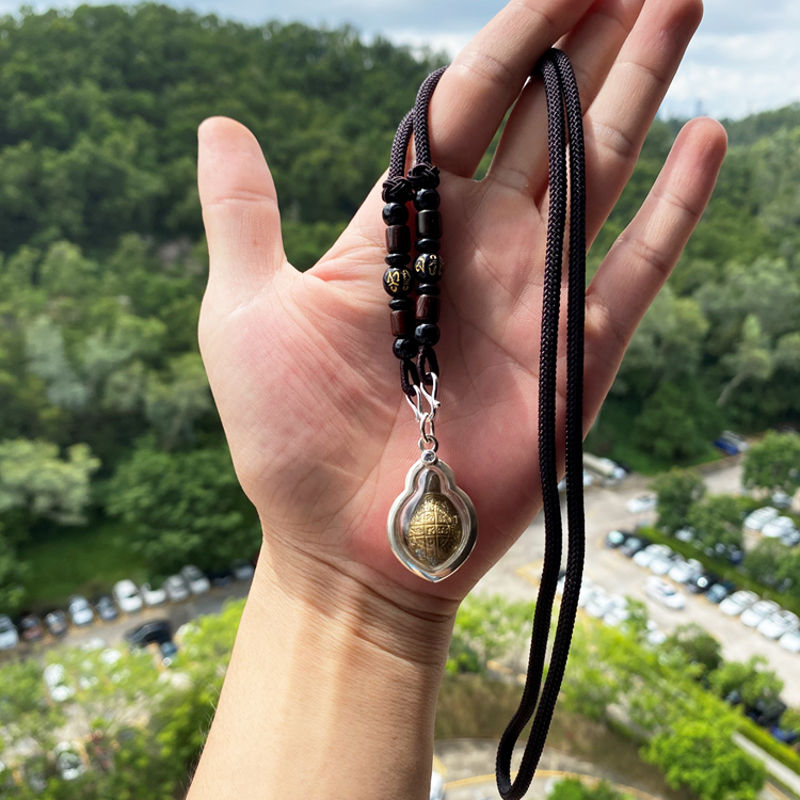 时乾 泰国佛牌正牌吊坠 龙婆银2560年清债招财龟转运银壳项链 银壳(配