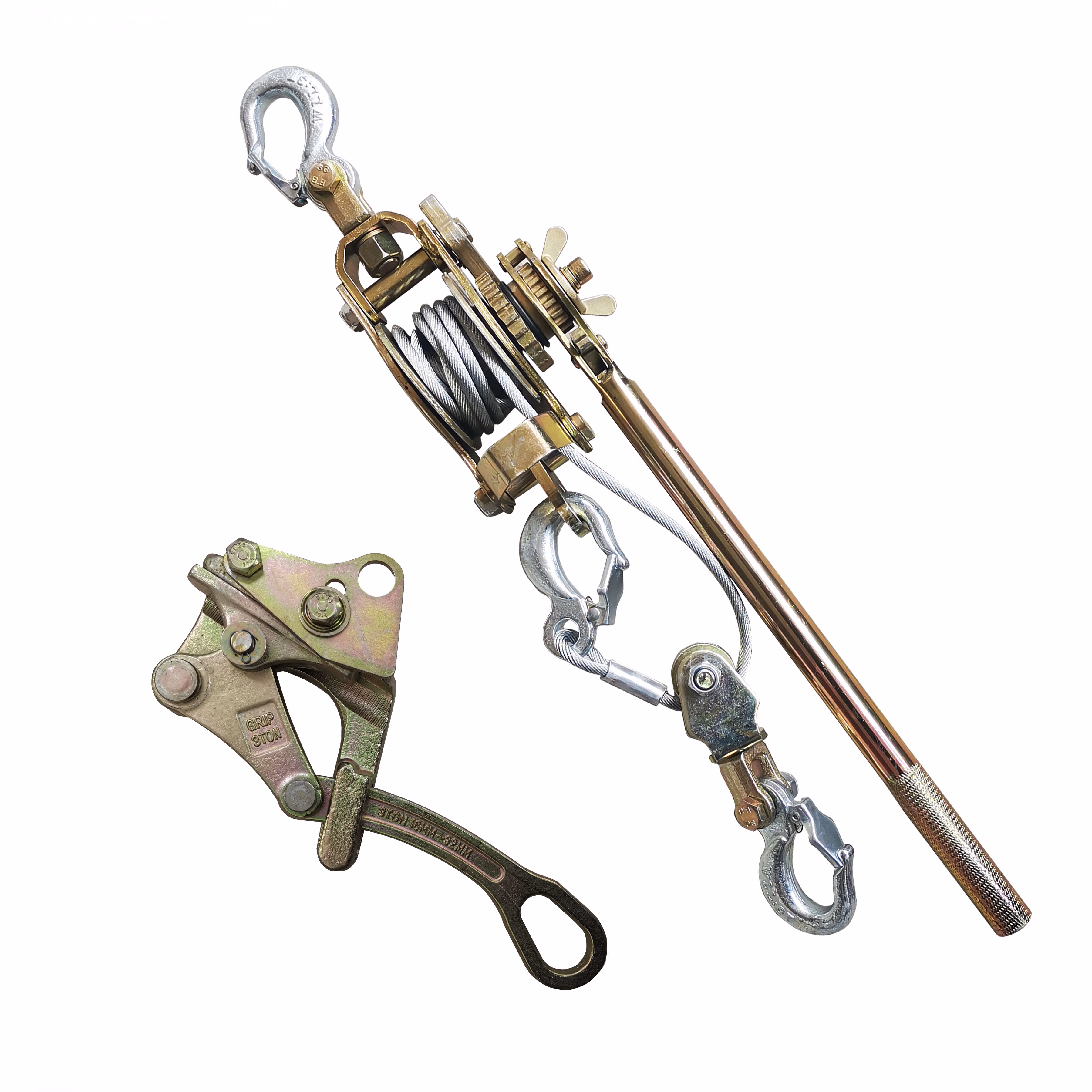 多功能紧线器钢丝绳双钩拉紧器日式卡线器夹线器收紧器荷缔机 1吨万能