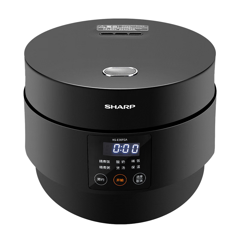 夏普(sharp)迷你电饭煲焖饭小型家用不粘内胆电饭锅美食多功能3l大