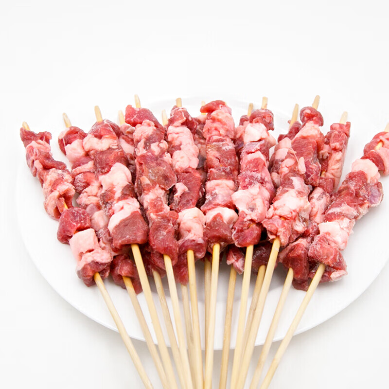 棠鲜生 户外烧烤食材新鲜羊肉串60串半成品串串香肉串牛肉串组合 羊肉