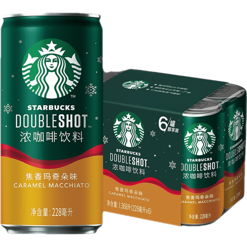 星巴克(starbucks) 星巴克(starbucks)星倍醇焦香玛奇朵228ml*6罐装